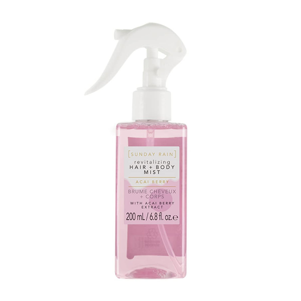 Acai Berry Hair & Body Mist, Refreshing & Fruity, 200ml - Vegan & Cruelty-Free