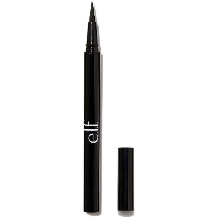e.l.f. Jet Black Eyeliner Pen with Vitamin E, Waterproof and Smudge-Proof, 0.02 Fl Oz (0.7mL)