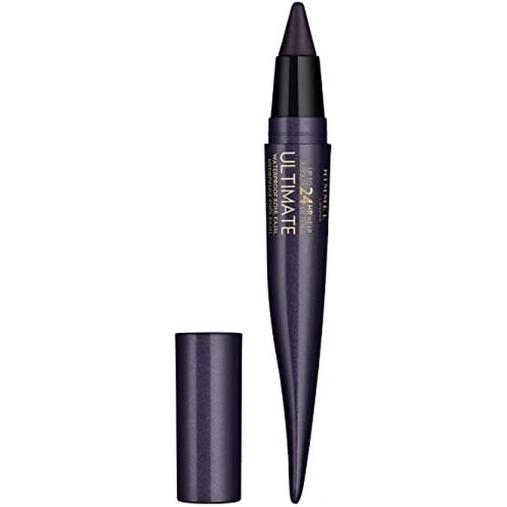 Rimmel London Intense Colour Waterproof Kohl Kajal Eyeliner in Deep Amethyst, Pencil, 1.6g
