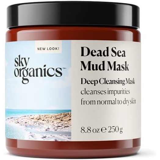 Clear and Radiant Skin with Dead Sea Mud Mask by Sky Organics