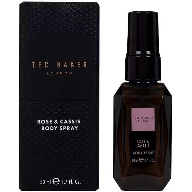 Ted Baker - ROSE & CASSIS Body Spray - 50ml - Luxurious Fragrance - Ideal Gift