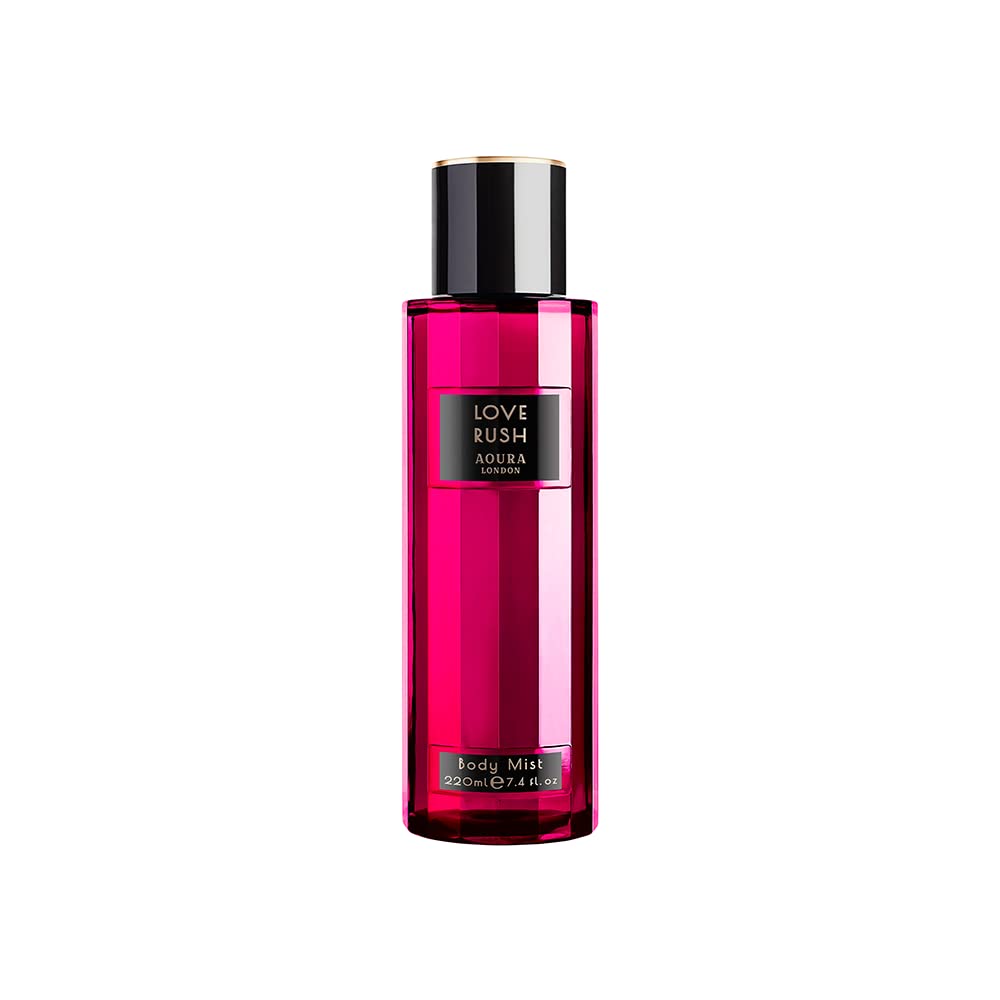 Aoura London Love Rush Body Mist Fragrance Spray 220ml for Women