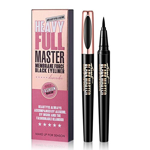 Macfee Quick-Dry Waterproof Eyeliner for Long-Lasting Eye Makeup (Black)