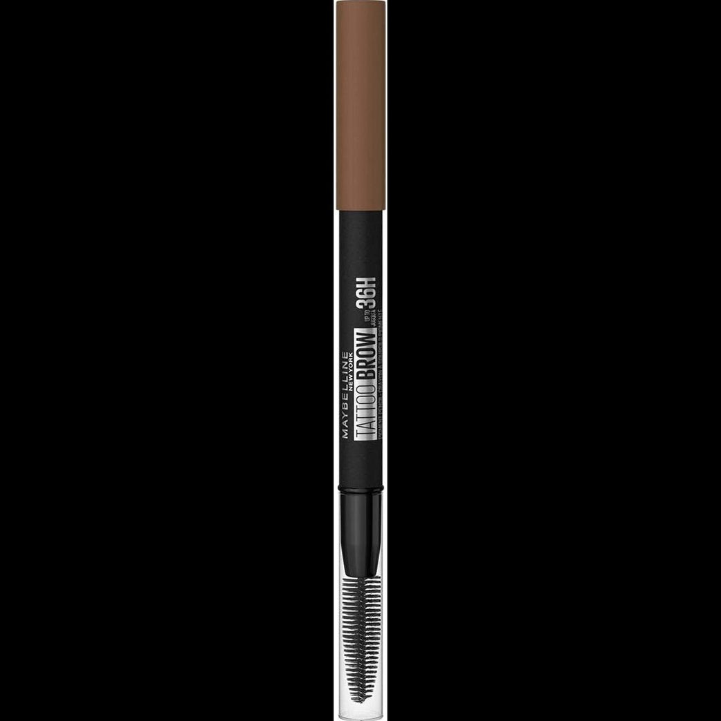 Maybelline 36HR Tattoo Brow Semi-Permanent Filler Pencil for Fuller Eyebrows, Waterproof and Long Lasting, Soft Brown 03, Pack of 1
