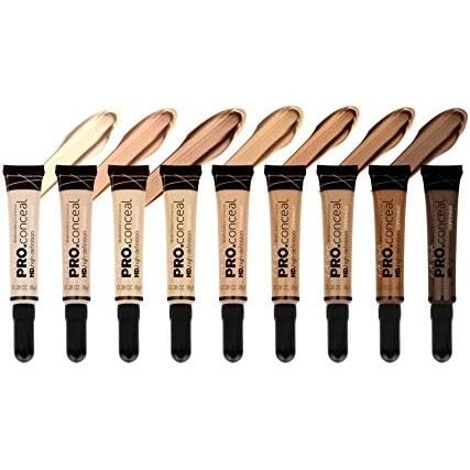 Dark Cocoa Pro Conceal HD Concealer by L.A. Girl Cosmetics with Micro-Pigments & Brush Applicator, 8g