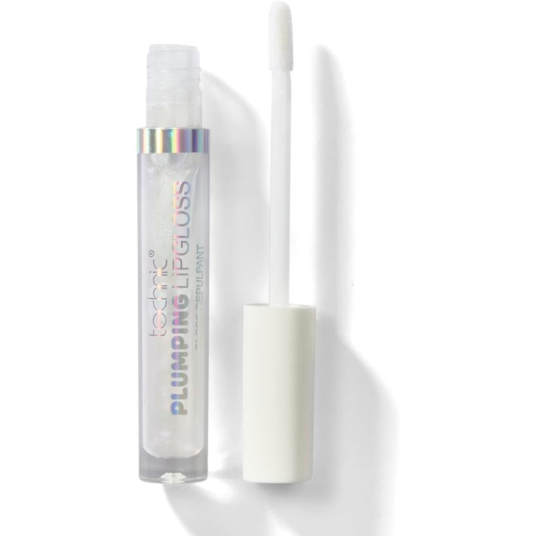 Instant Fullness and Shine Lip Gloss - Technic Plumping Lip Gloss - Hydrating, Clear, Volumizing Formula for Natural, Luscious Lips
