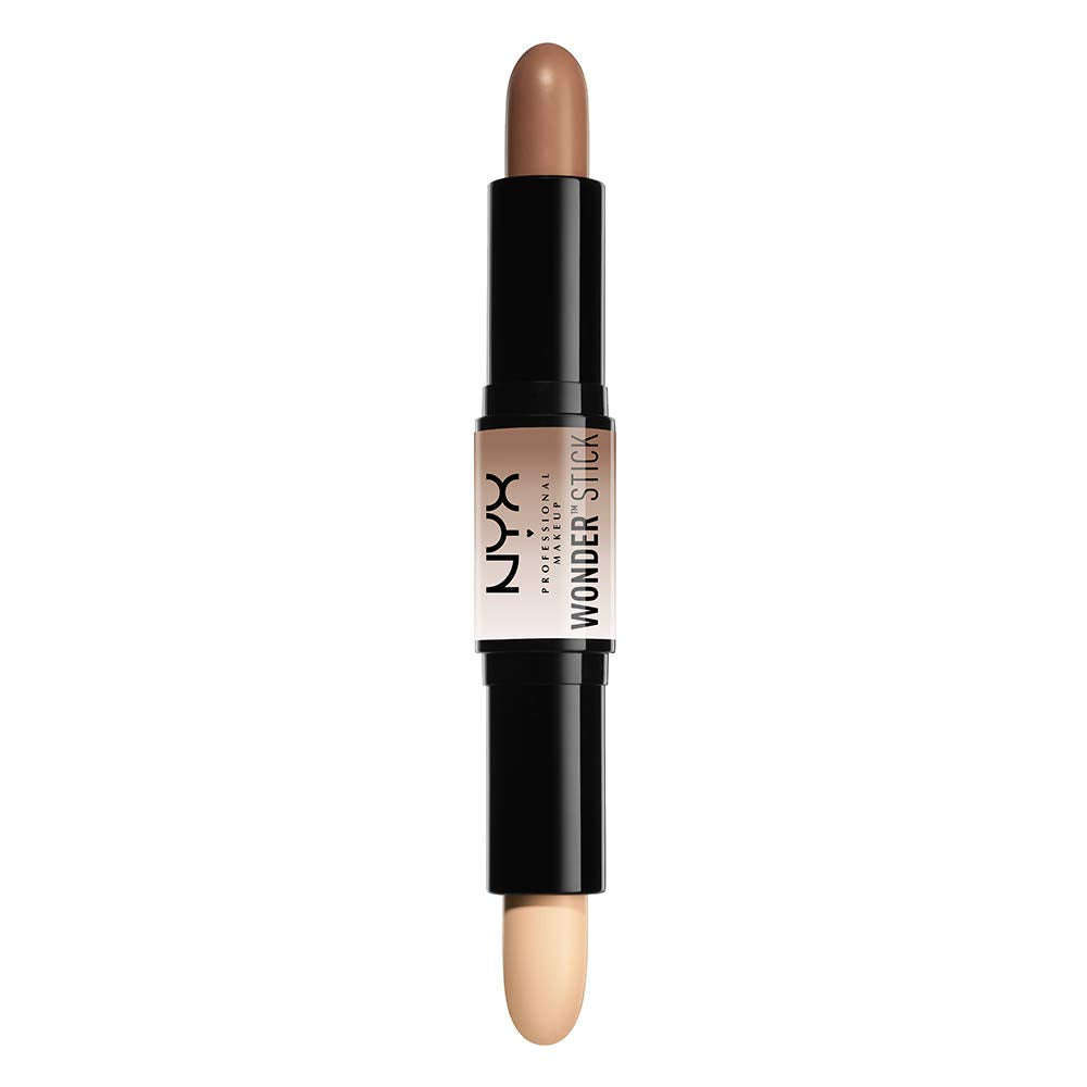 NYX Professional Makeup Wonderstick: Light Shade, Dual-End Highlight and Contour Stick for Flawless Definition and Intense Payoff