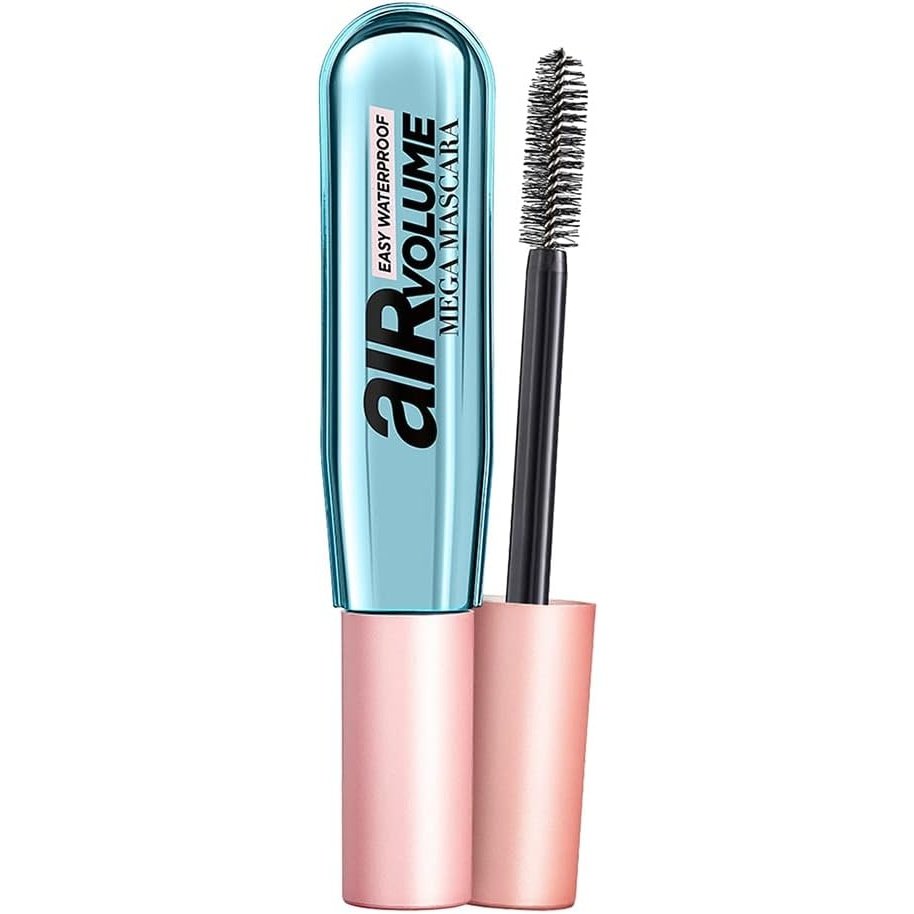 L'Oreal Paris Air Volume Mega Mascara, Easy Waterproof, Smudgeproof And Flake Resistant, Easy Warm Water Removal, Black