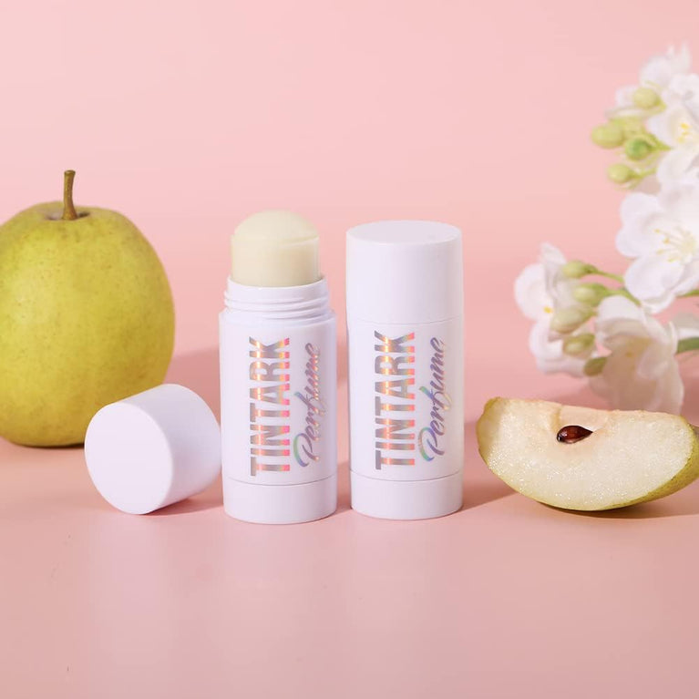 TINTARK Solid Perfume Stick - Jasmine & Pear, Long Lasting, Portable Fragrance for Women