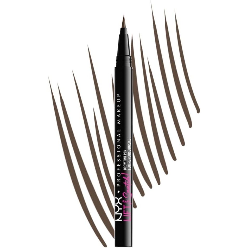 NYX Professional Brow Lift & Snatch Tint Pen in Ash Brown - Smudge-Proof and Transfer-Proof