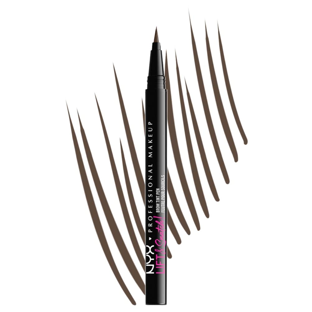 NYX Professional Brow Lift & Snatch Tint Pen in Ash Brown - Smudge-Proof and Transfer-Proof