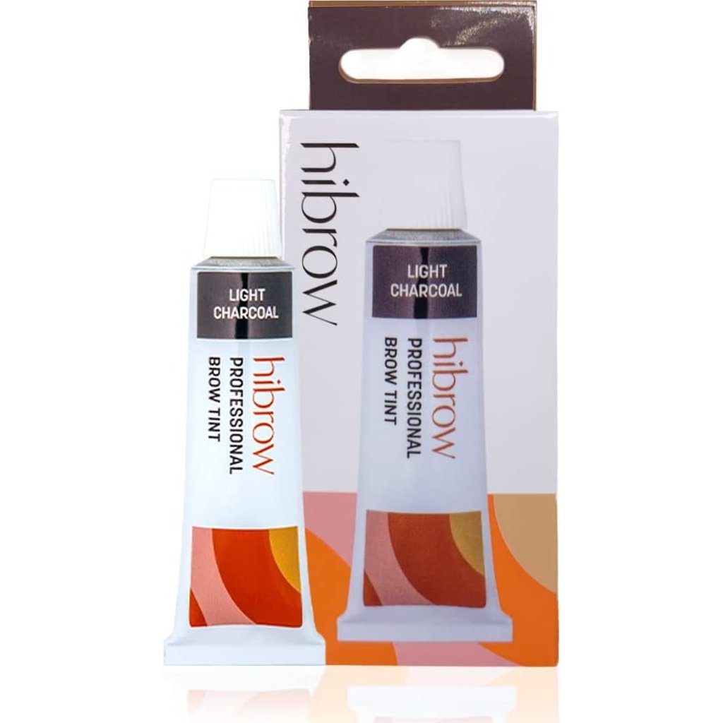 Hi Brow Salon-Grade Eyebrow Dye in Light Charcoal - 15ml Semi-Permanent Tint for Defined, Long-Lasting Brows
