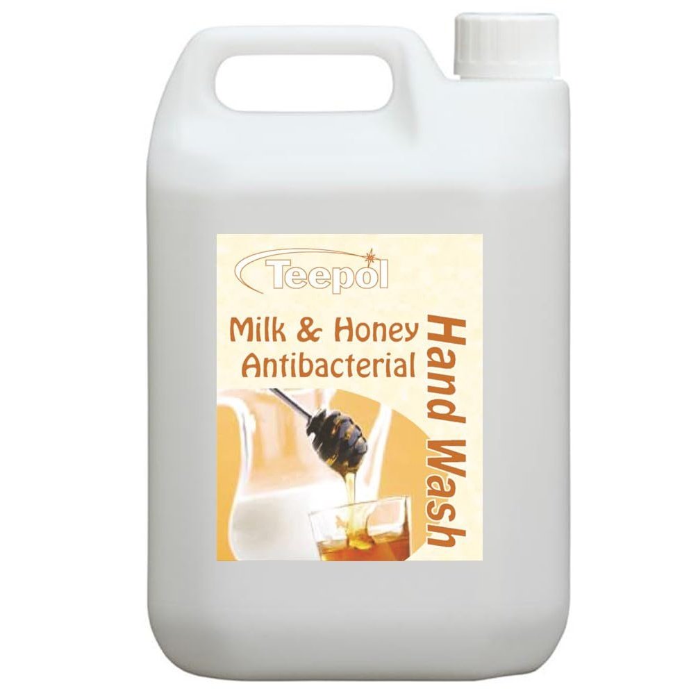 Teepol Milk & Honey Antibacterial Hand Wash - Germ-Killing Protection
