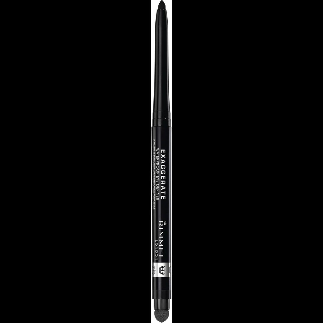 RIMMEL LONDON Exaggerate Waterproof Blackest Black Eye Definer, 0.01 Fluid Ounce