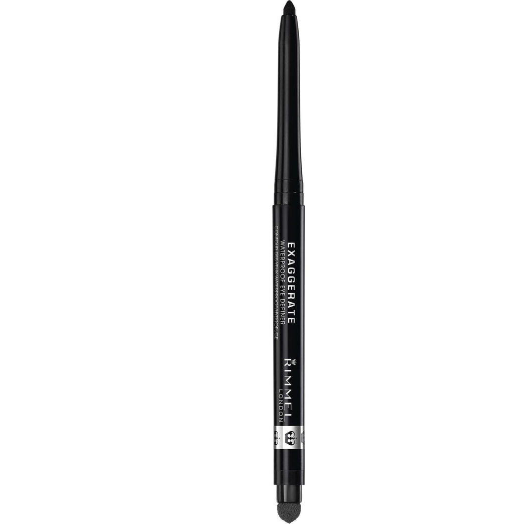 RIMMEL LONDON Exaggerate Waterproof Blackest Black Eye Definer, 0.01 Fluid Ounce
