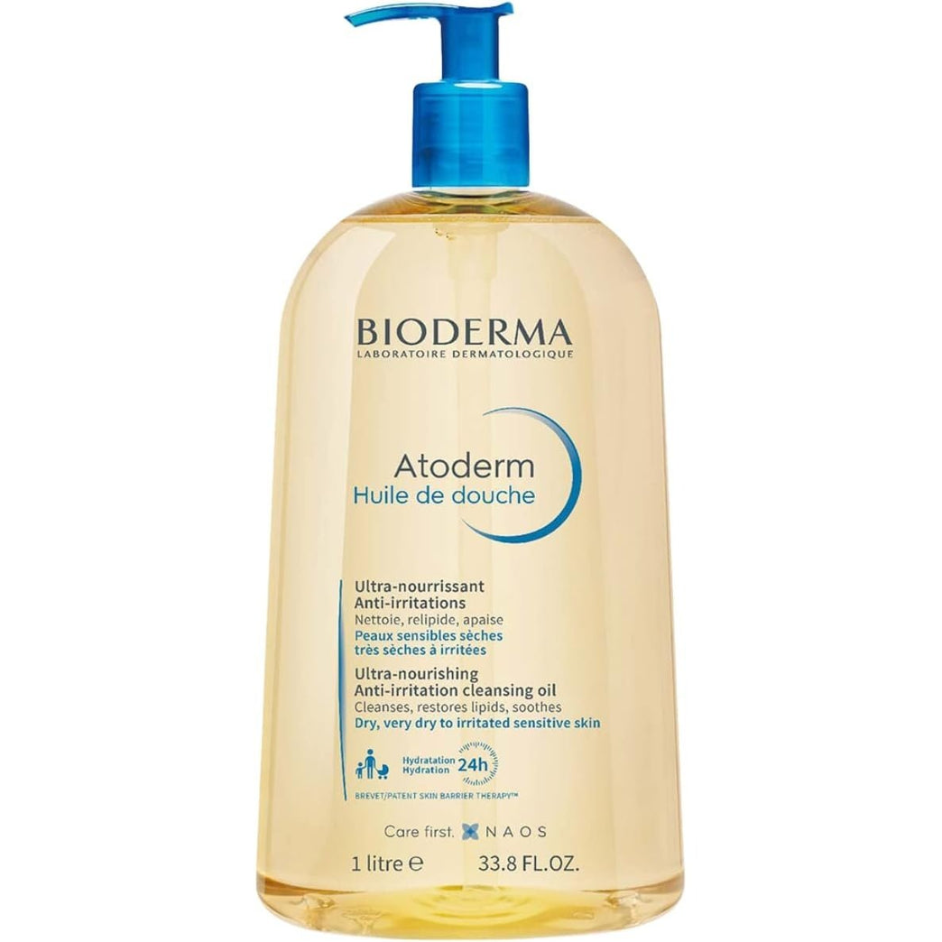 Bioderma Atoderm Shower Oil - Nourishing Body Wash for Dry and Eczema-Prone Skin