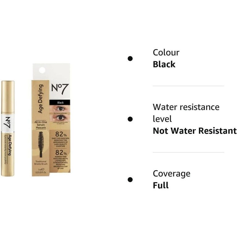 No7 Advanced Anti-Aging Serum Infused Black Mascara