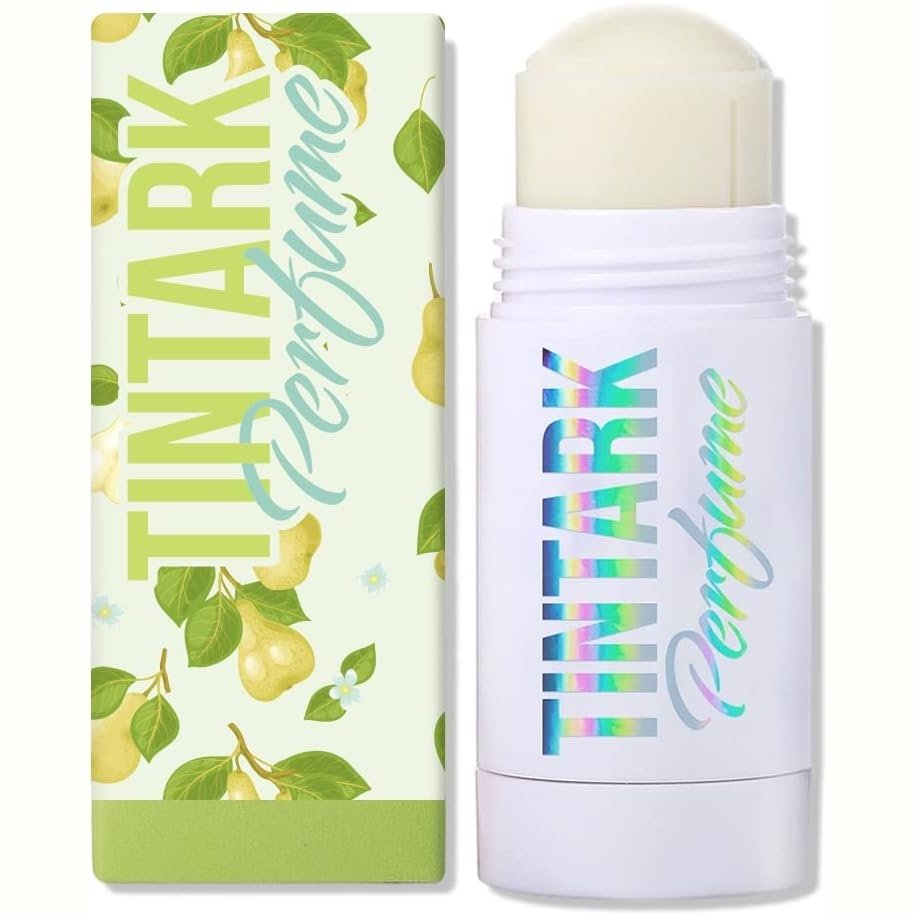 TINTARK Solid Perfume Stick - Jasmine & Pear, Long Lasting, Portable Fragrance for Women