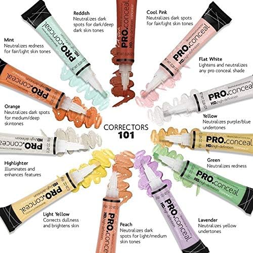 Dark Cocoa Pro Conceal HD Concealer by L.A. Girl Cosmetics with Micro-Pigments & Brush Applicator, 8g