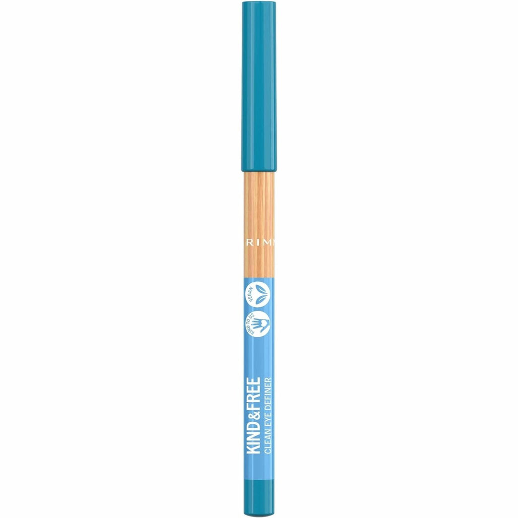 Rimmel 12-Hour High Impact Eyeliner in Anime Blue 006, Vegan & Clean, Made with Natural Ingredients