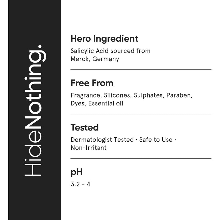 Advanced 2% Salicylic Acid Serum for Blackhead Removal and Oil Control - 30 ml