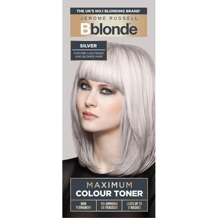Jerome Russell Bblonde Silver Hair Toner - Professional Salon Quality Results for Stylish Silver Hair at Home