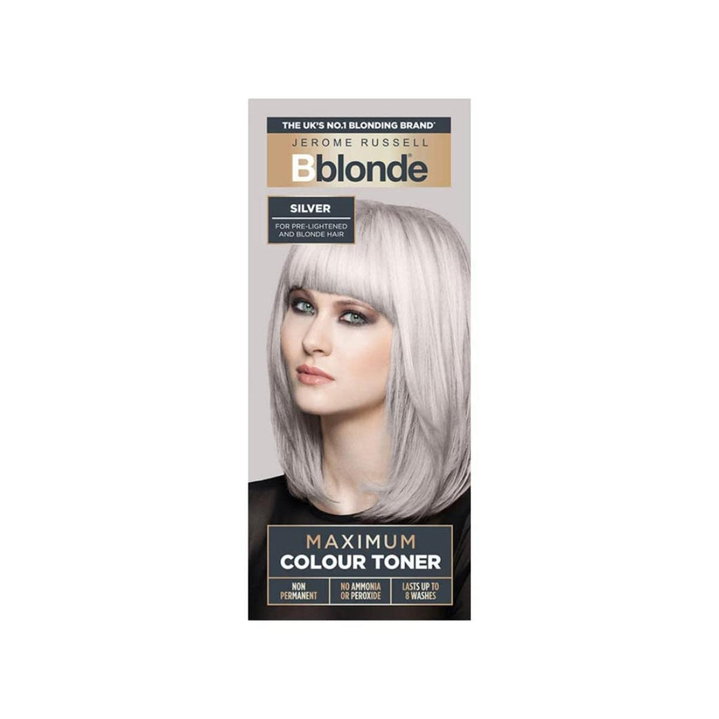 Jerome Russell Bblonde Silver Hair Toner - Professional Salon Quality Results for Stylish Silver Hair at Home