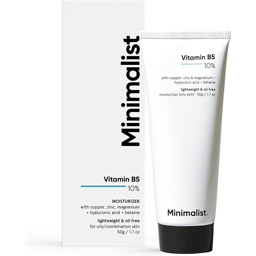 Lightweight Vitamin B5 Gel Moisturizer for Oily & Acne Prone Skin, 50g (1 Pack)