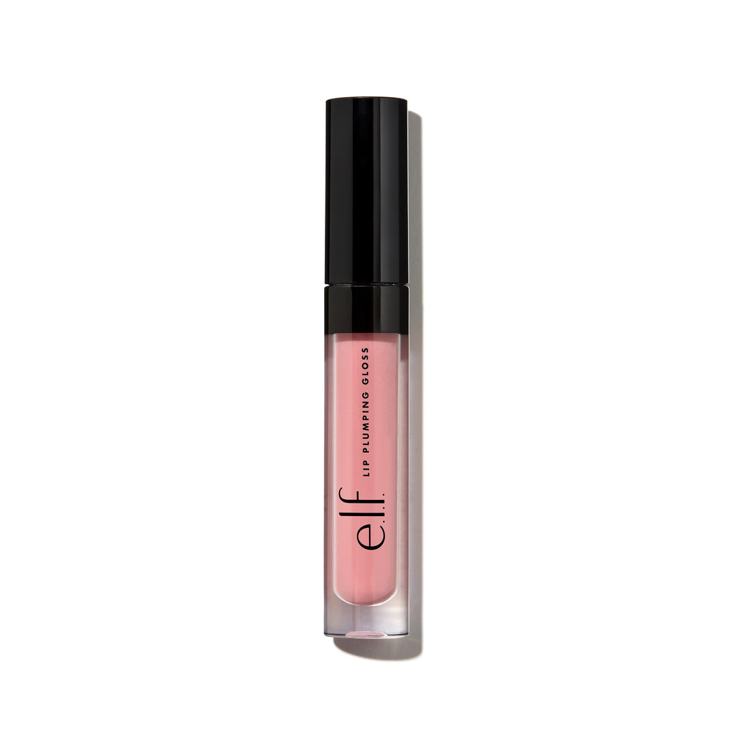 e.l.f. Lip Amplifying Gloss, Moisturizing & Volumizing, Invigorating Shimmer, Sparkling Rosé, Enriched with Vitamin E & Coconut Oil, Cruelty-Free, 0.09 Oz