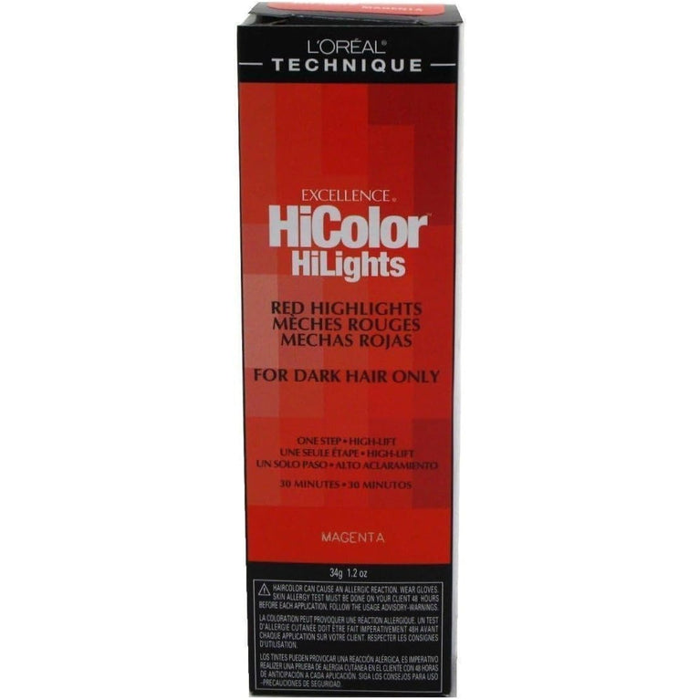 L’Oréal Excel Hicolor HiLights Magenta 35 ml - Vibrant & Fresh 1 Set w/1.2oz Brand New Factory Direct