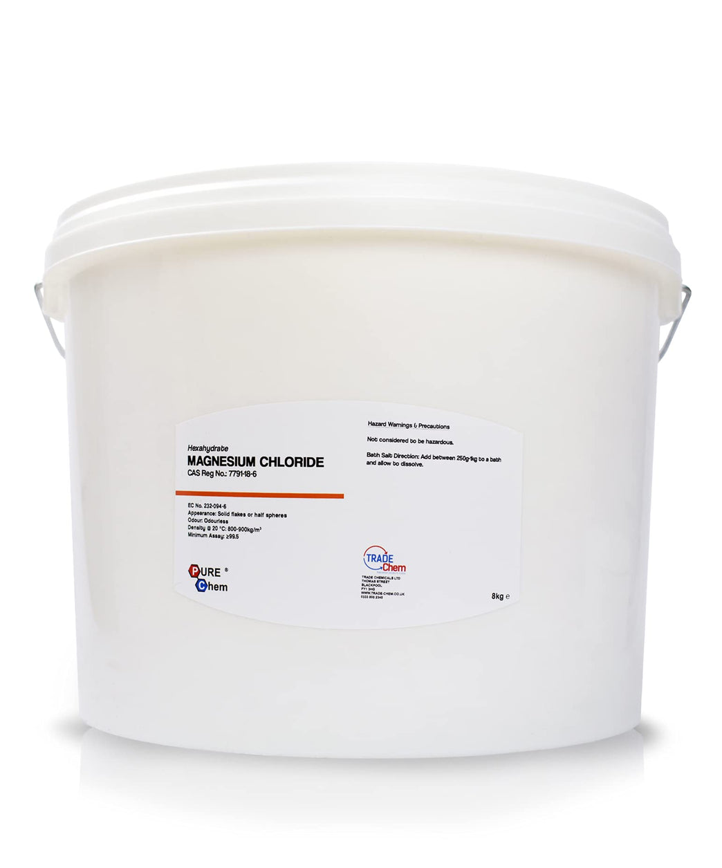 Dead Sea Magnesium Chloride Flakes | 100% Pure | Bath Soak (8KG)