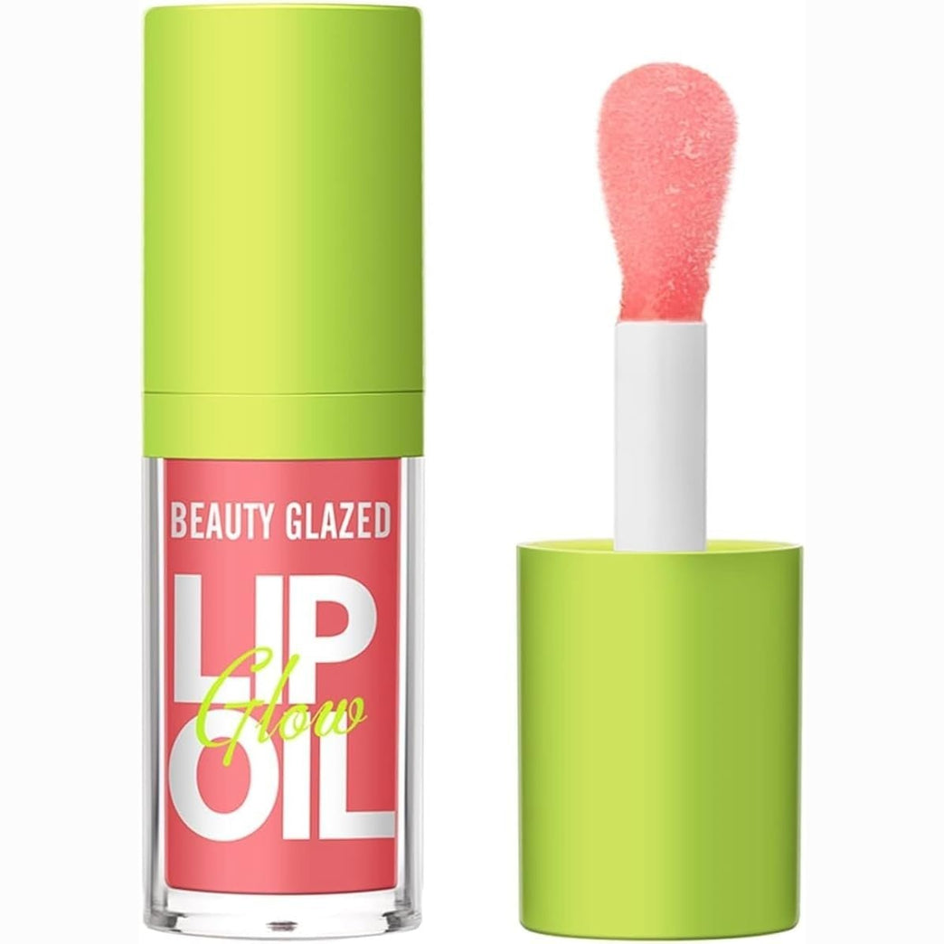 Big Brush Head Pink Lip Gloss Moisturizing Jelly Lip Gloss Oil Long Lasting Liquid Lipsticks Non-stick Cup Lip Tint Lip Glaze Fresh Texture Lip Gloss (#102)