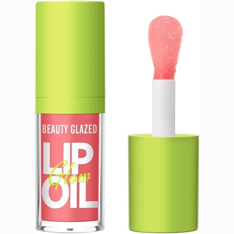 Big Brush Head Pink Lip Gloss Moisturizing Jelly Lip Gloss Oil Long Lasting Liquid Lipsticks Non-stick Cup Lip Tint Lip Glaze Fresh Texture Lip Gloss (#102)