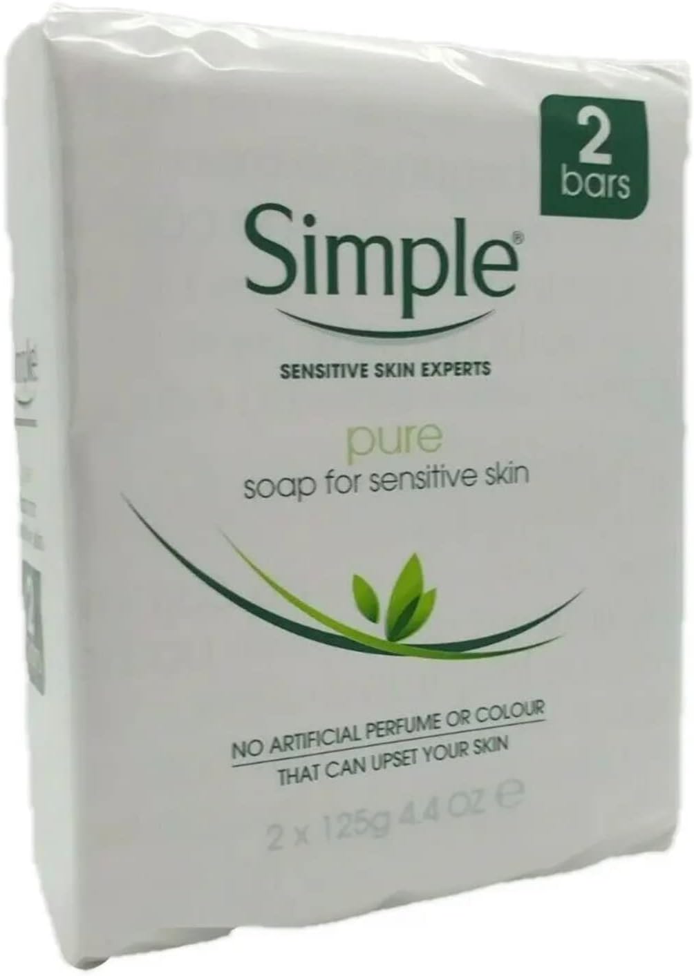 Simple 26058 Hand Soap Bars, 100 g, White (Pack of 6)