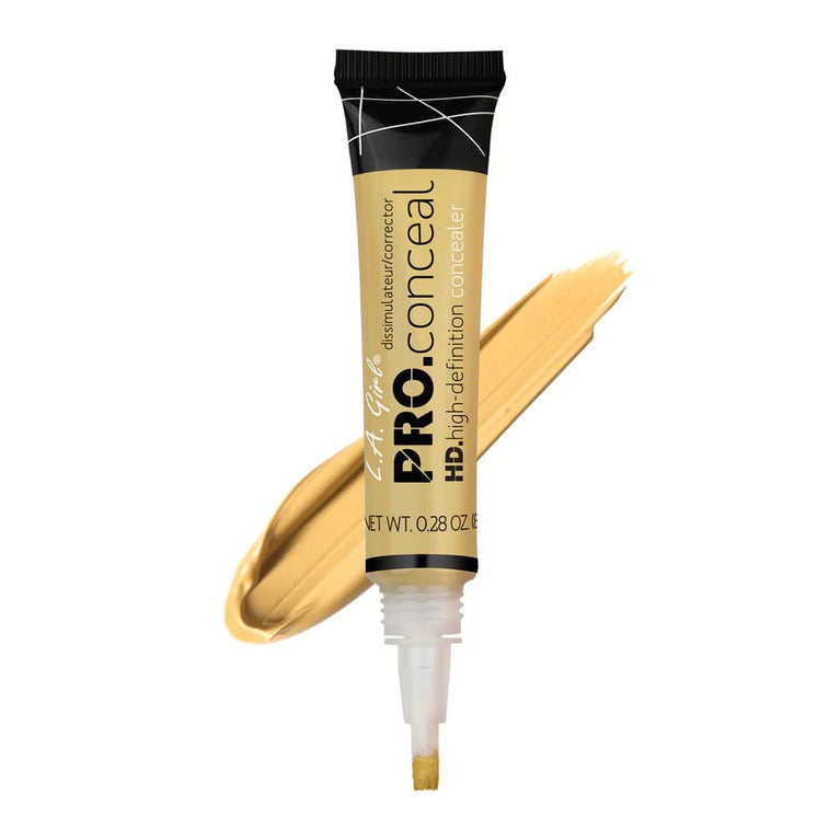 Flawless Finish HD PRO Concealer with Vitamin C, E & Chamomile Extract by L.A. Girl Cosmetics - 8g Yellow Corrector