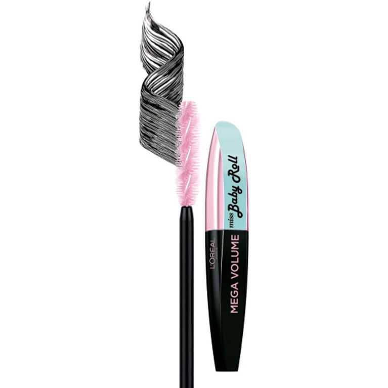 L'Oréal Instant Lash Lift Mega Volume Mascara, Black, 9.1 ml (Single Pack)