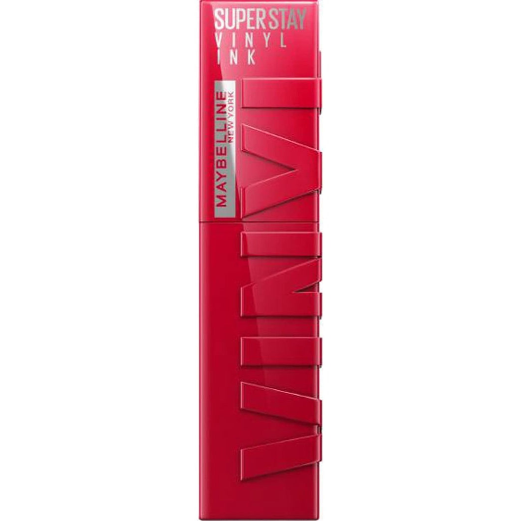 Maybelline New York Lip Colour, Smudge-free, Long Lasting Up To 16h, Liquid Lipstick, Shine Finish, SuperStay Vinyl Ink, 50 Wicked