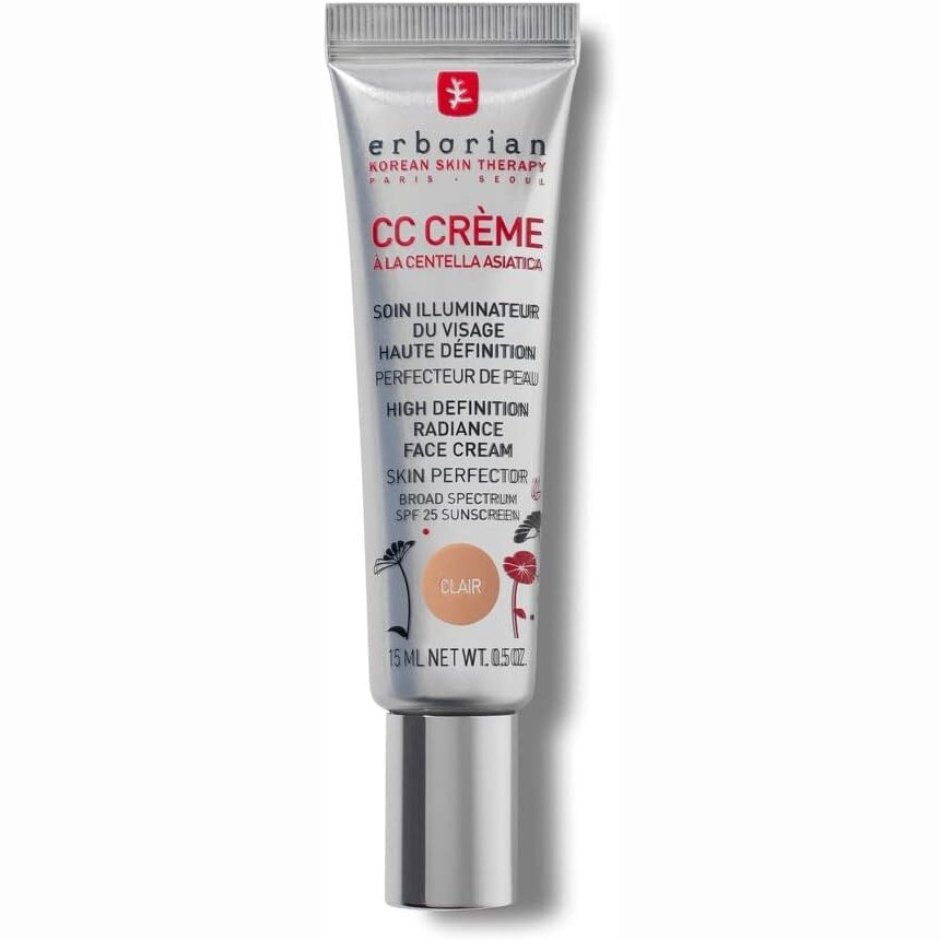 Erborian CC Cream with Centella Asiatica – Fair Shade SPF 25 Lightweight Skin Perfector - Doré 15 ml