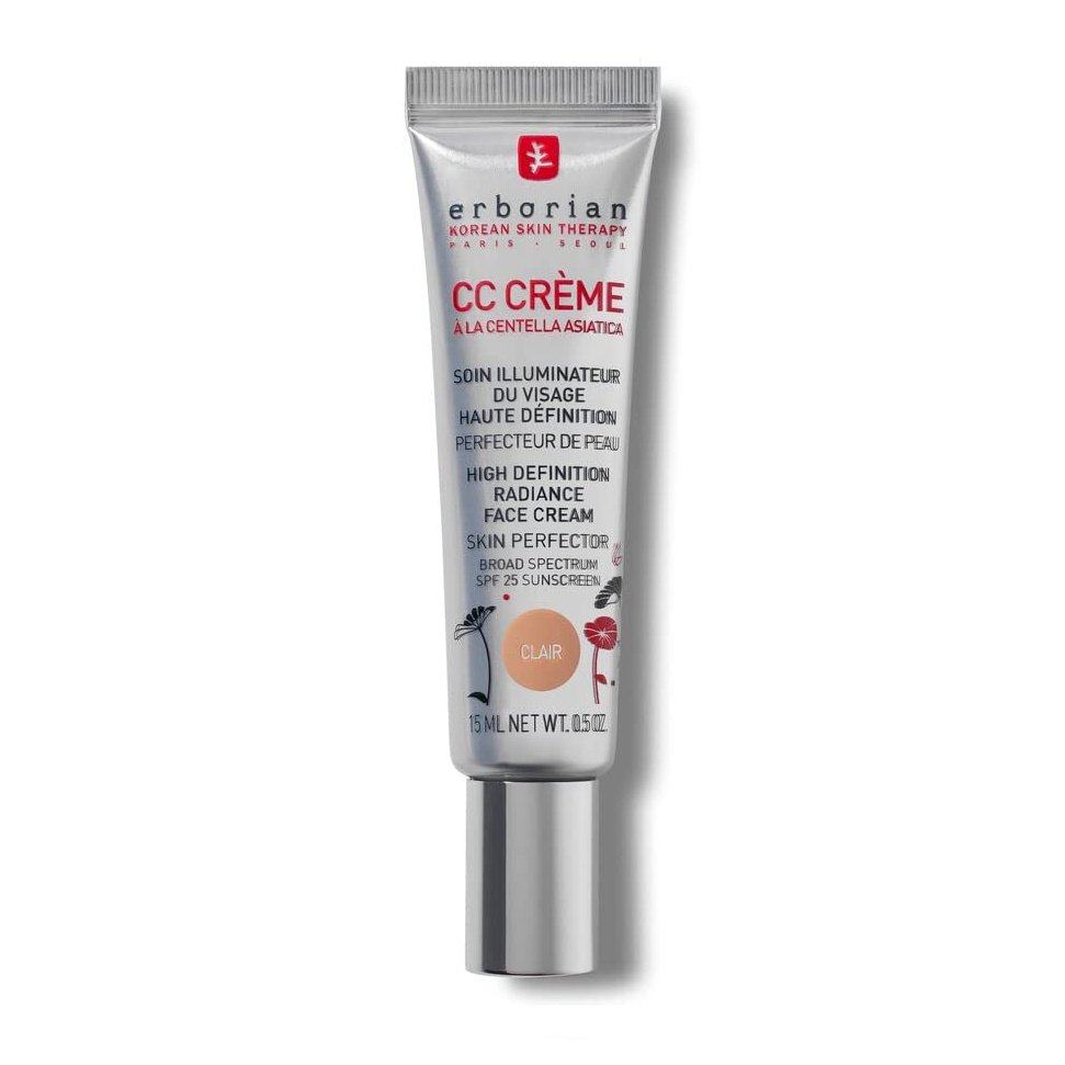 Erborian CC Cream with Centella Asiatica – Fair Shade SPF 25 Lightweight Skin Perfector - Doré 15 ml
