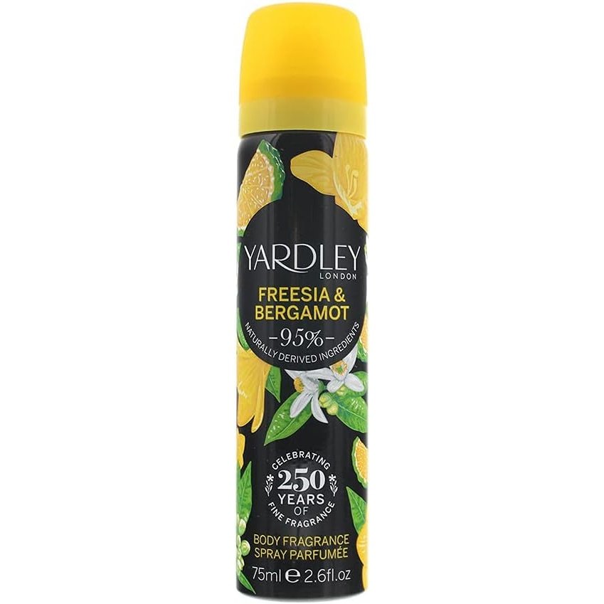 Yardley 75ml Freesia Spray - New Packaging