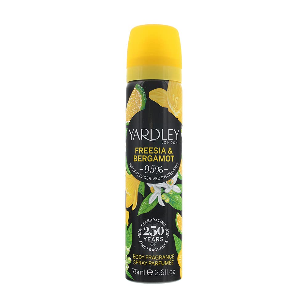 Yardley 75ml Freesia Spray - New Packaging