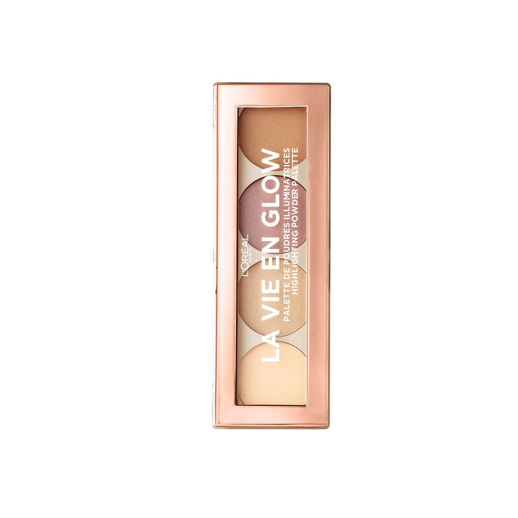 L'Oreal Paris La Vie En Glow Highlighting Powder Palette for Warm Radiance