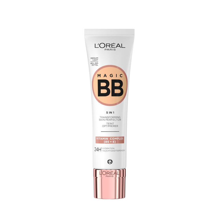 L'Oréal Paris 24-hour Hydrating Tinted Cream with SPF 20 and Vitamins B5 & E, Medium Light Shade 03, 30 ml for A Radiant and Unified Complexion