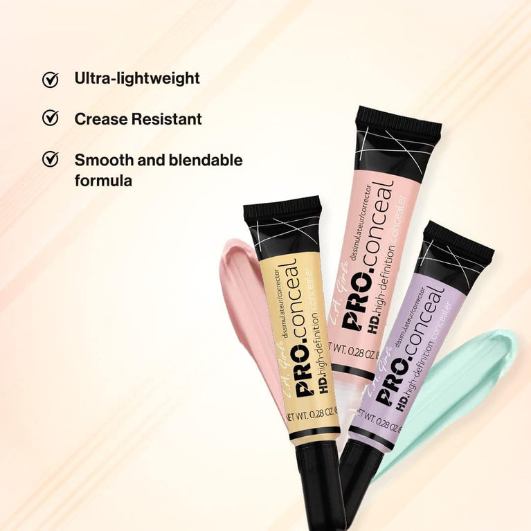 L.A. Girl Pro High Definition Cool Pink Undertone Neutralizer with Vitamin E and Jojoba Oil, 8g