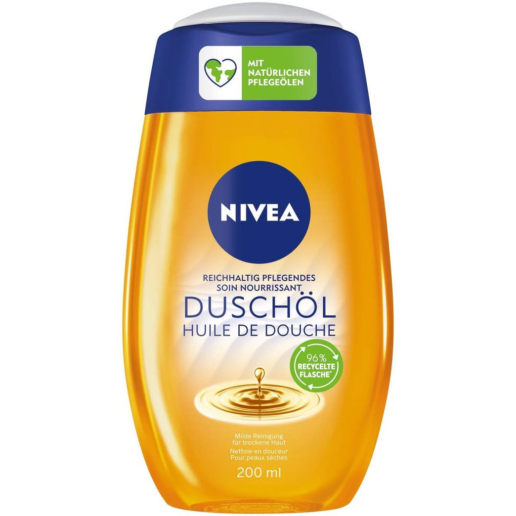 Nivea Natural Shower Oil: Hydrating and Sustainable 200 ml