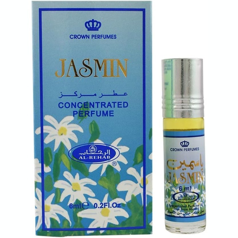 Jasmin Al Rehab 6ml Attar Oil Perfume with Natural Floral Scent