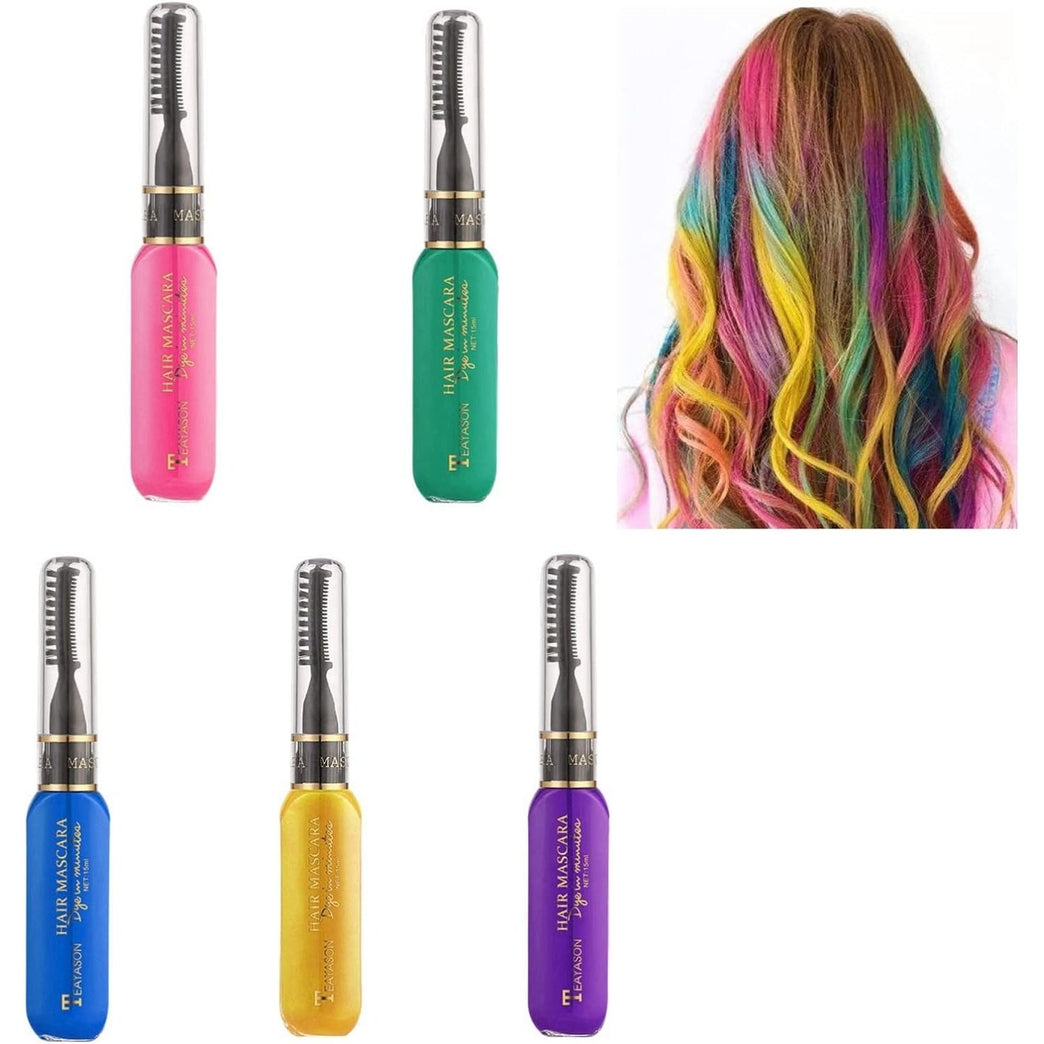 5PCS Coloured Hair Spray Wash Out Kids,Pink Hair Dye,Blue Hair Spray Colour For Kids,Pink Hair Spray Wash Out,Hair Mascara, Kids Hair Dye Pray,Colour Hair Sprays Kids Wash Out,Wash In Hair Colour