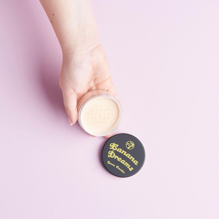 W7 Brightening Banana Dreams Loose Powder - Universal Yellow Setting Powder Suitable for All Skin Types