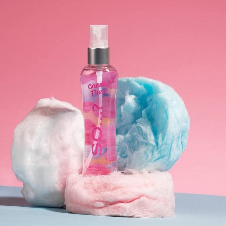 So...? Women's Mixed Fragrance Body Spray Bundle - Candy Floss, Vanilla, Sweet Pea (Pack of 3)