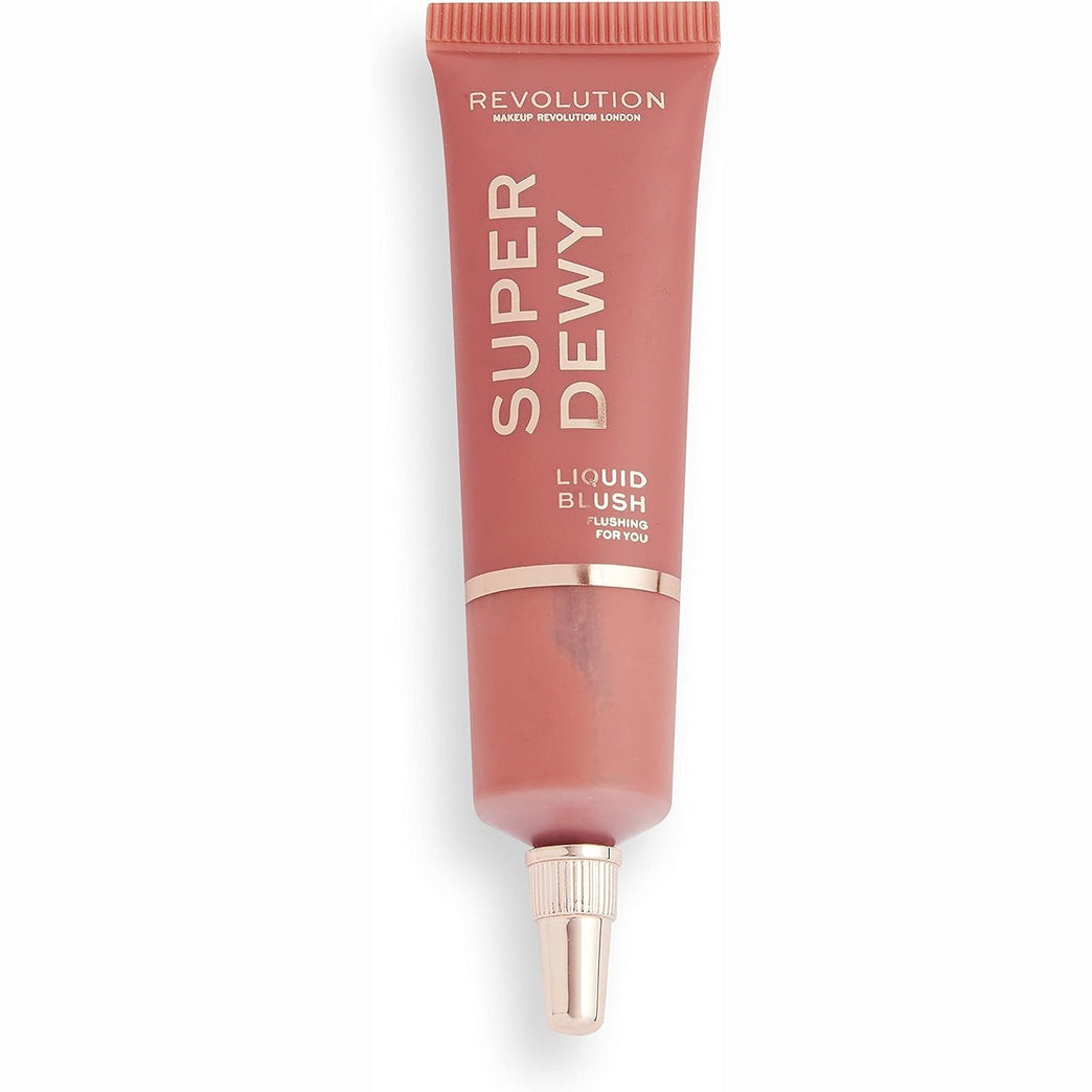 Makeup Revolution's Flushing For You Superdewy Liquid Blusher - Achieve Natural Glow with a 15ml Vegan Formula